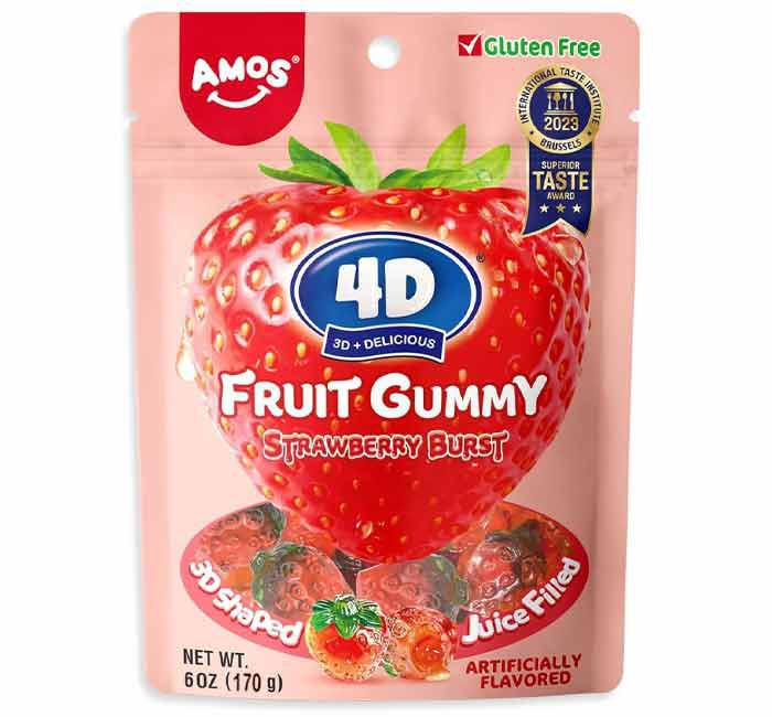 4D Fruit Gummy Strawberry Burst