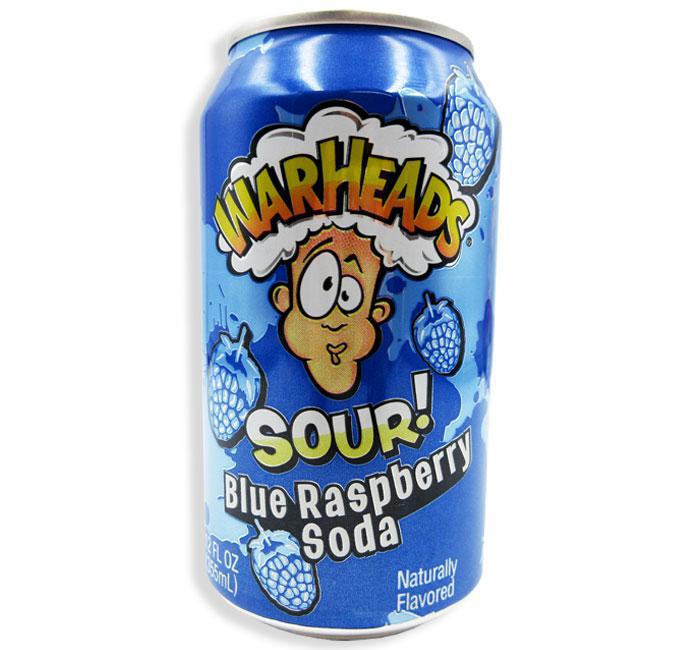 Warheads Sour! Blue Raspberry Soda