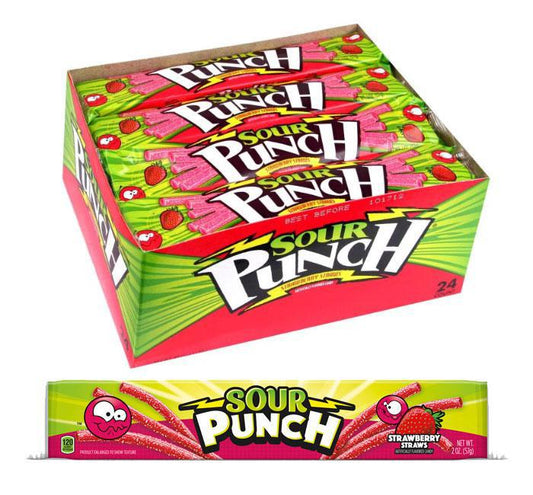 Sour Punch Straw - Strawberry