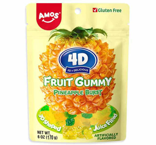 4D Fruit Gummies - Pineapple
