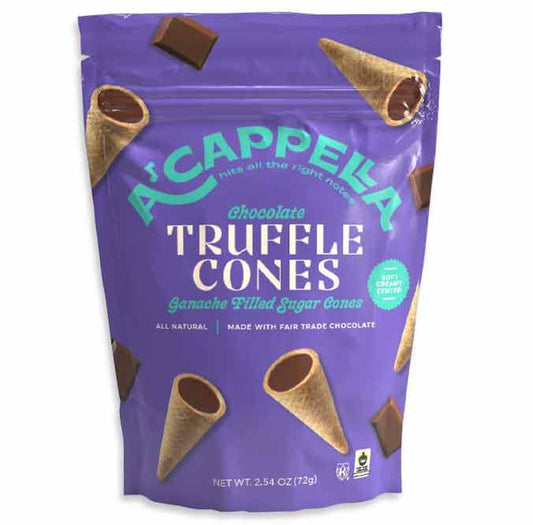 Acappella Truffle Cones - Chocolate