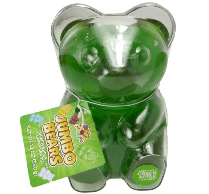 Jumbo Gummy Bears - Green Apple